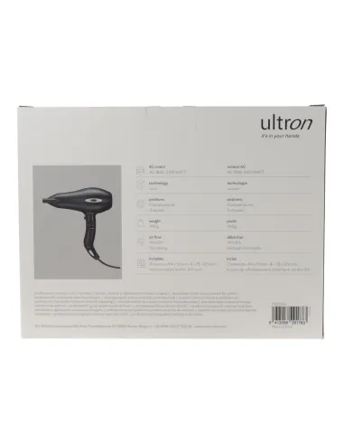 Sinelco Ultron Boreas Ionic Secador Negro Mate (P002654)